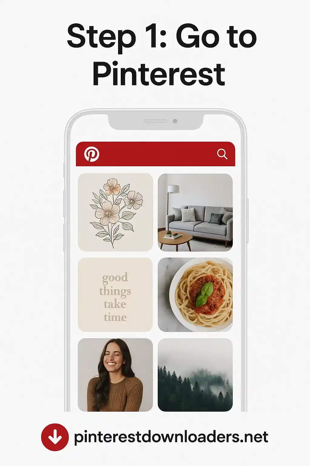 Step 1: Go to Pinterest 