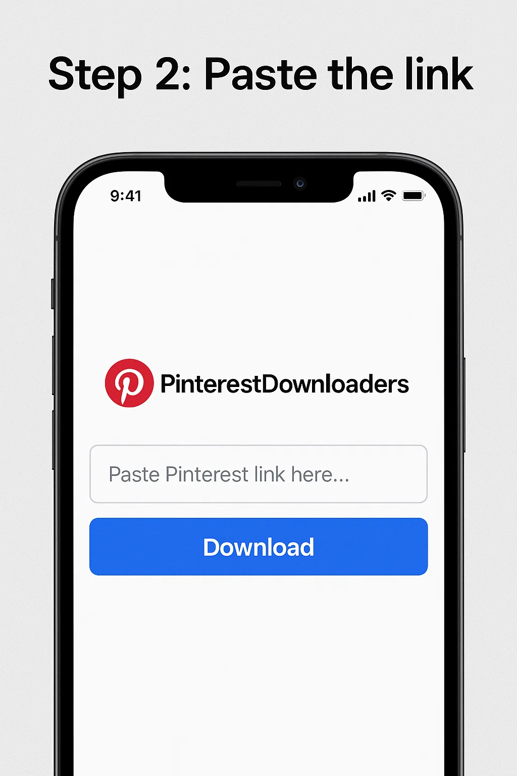 Step 2: Paste the link